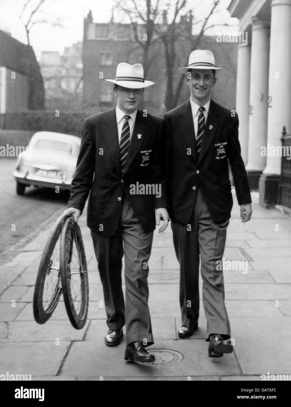 Randonnée à vélo - Jeux Olympiques de Melbourne 1956 Banque D'Images