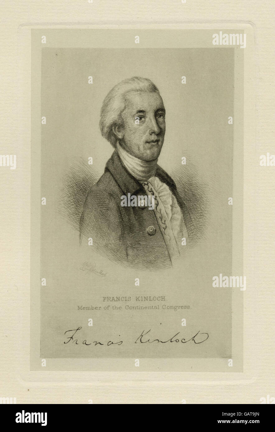 Francis Kinloch, membre du Congrès Continental ( b12392788-420268) Banque D'Images