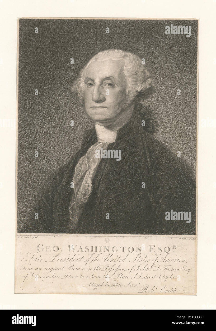 Geo. Washington Esqr., ancien Président des États-Unis d'Amérique ( Hadès-253748-478555) Banque D'Images