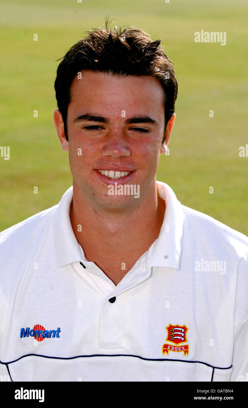 Cricket - Frizzell County Championship -Essex CCC Photocall. Mark Pettini, Essex CCC Banque D'Images