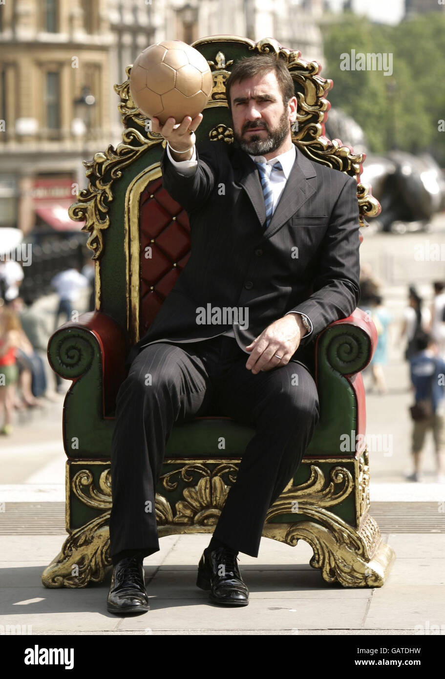 Eric Cantona Photocall - Londres Banque D'Images