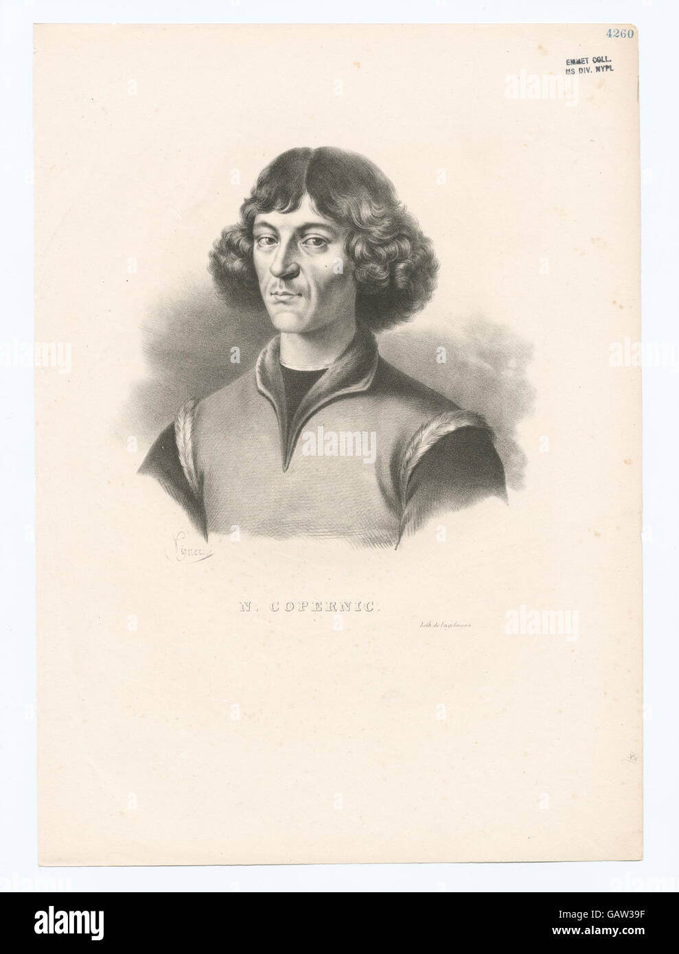 Nicolas Copernic, astronome renommé, est crédité du développement de la théorie héliocentrique, influençant de manière significative le domaine de l'astronomie et la révolution scientifique. Banque D'Images