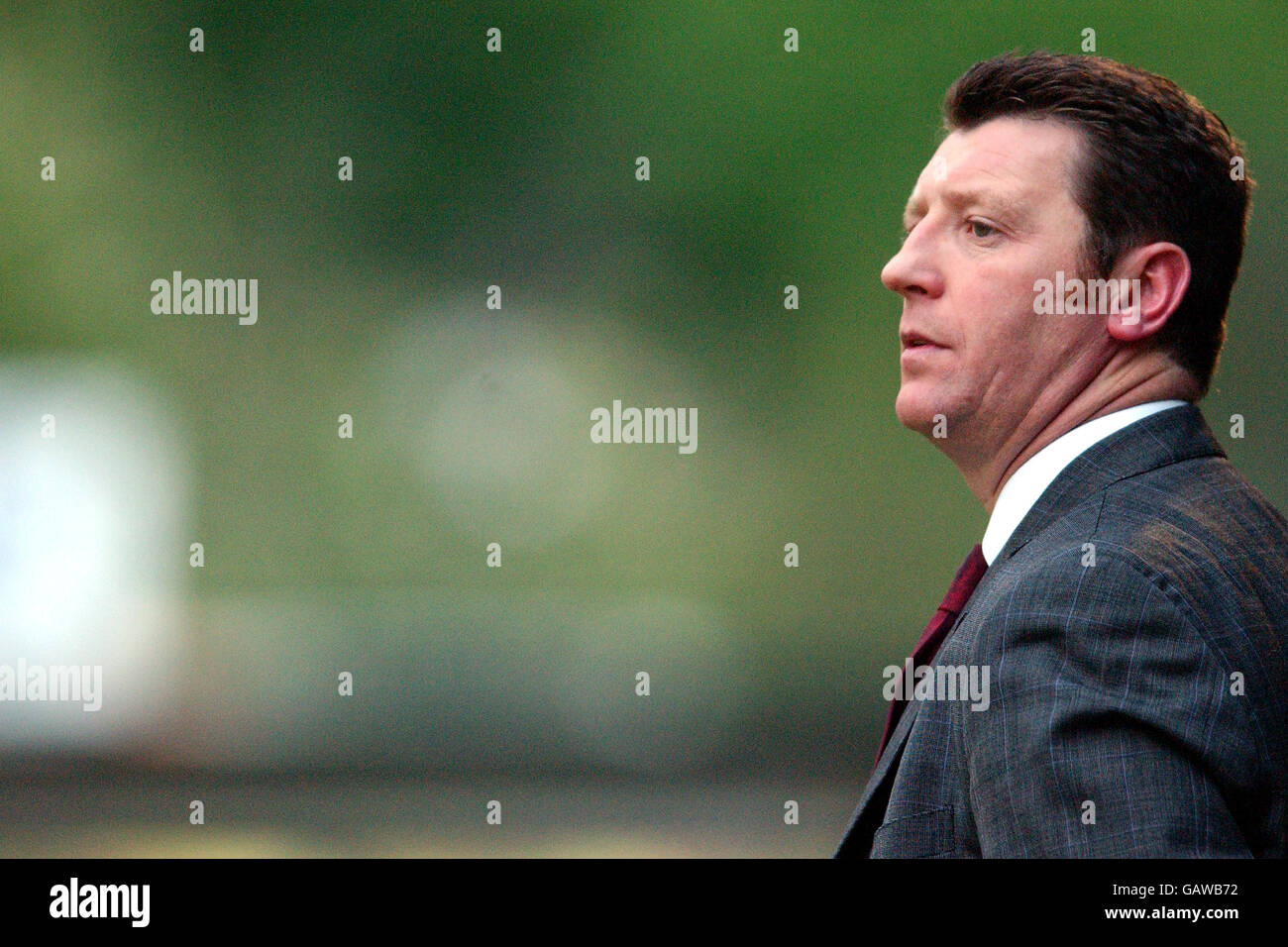 Football - Nationwide football League Division 3 - Shrewsbury Town v Carlisle United. Roddy Collins, directeur de Carlisle United Banque D'Images