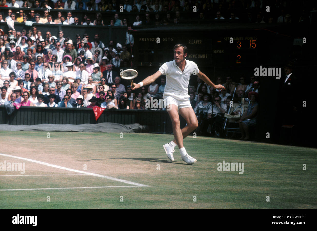 Tennis - Wimbledon - masculin - Final - Rod Laver v John Newcombe Banque D'Images