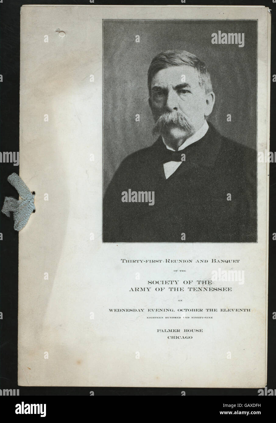La 31e réunion et le banquet de la Société de l'armée du Tennessee ont eu lieu à la Palmer House à Chicago, rassemblant des vétérans et des passionnés d'histoire. Banque D'Images