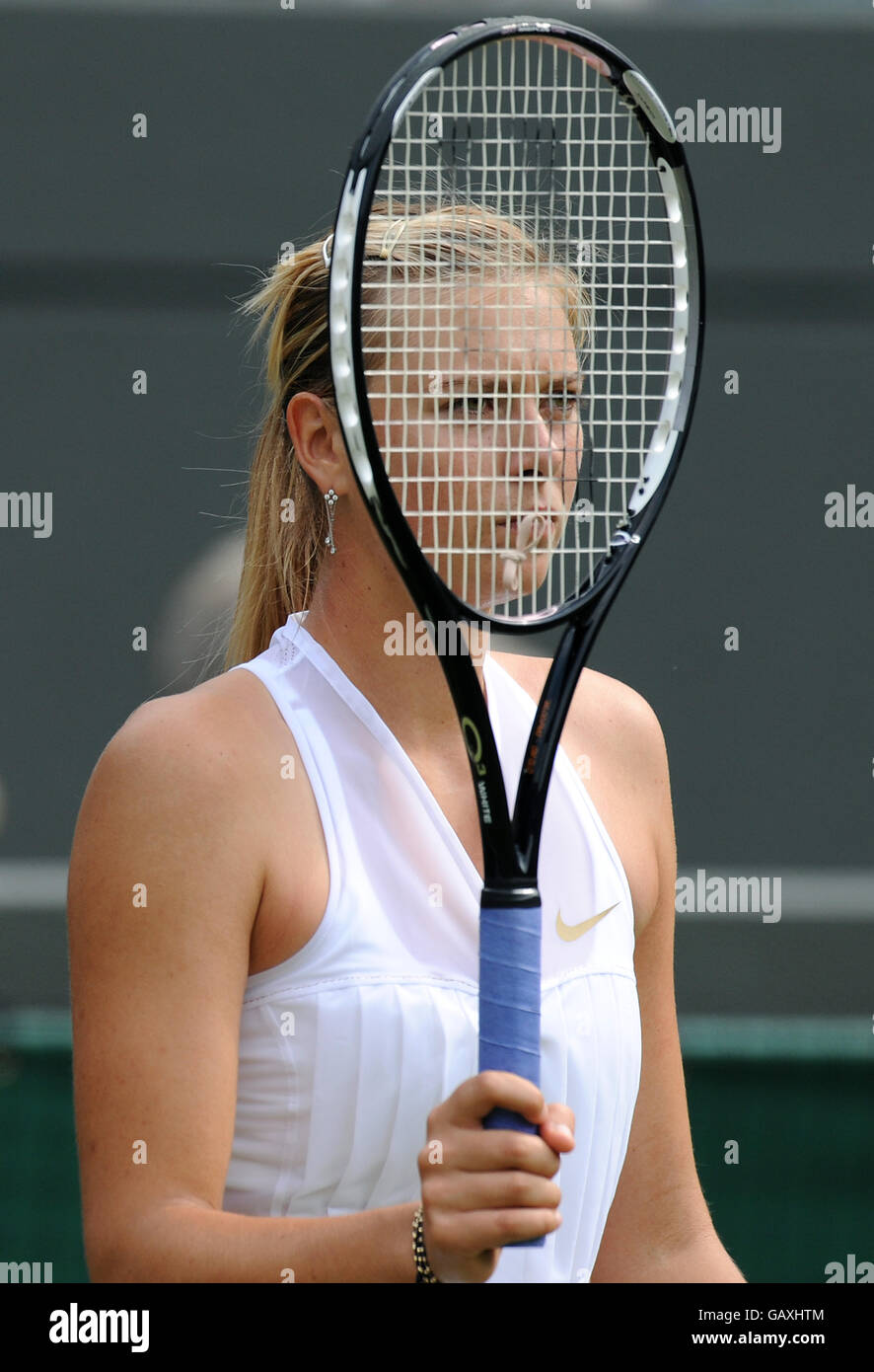Tennis - Championnat de Wimbledon 2008 - deuxième jour - le All England Club.Maria Sharapova en Russie pendant les championnats de Wimbledon 2008 au All England tennis Club Banque D'Images