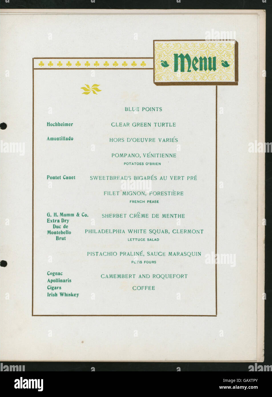 Le 31e banquet annuel organisé par les Friendly sons of rendus Patrick of Cincinnati à l’Hôtel Nicholas, célébrant le patrimoine irlandais et la communauté de l’Ohio. Banque D'Images