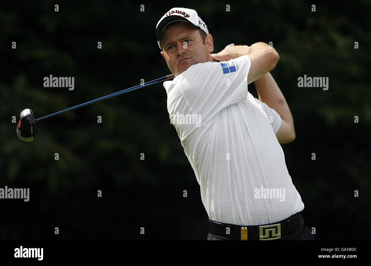 Alastair Forsyth en Écosse lors de la finale internationale du championnat ouvert au Sunningdale Golf Club, Berkshire. Banque D'Images