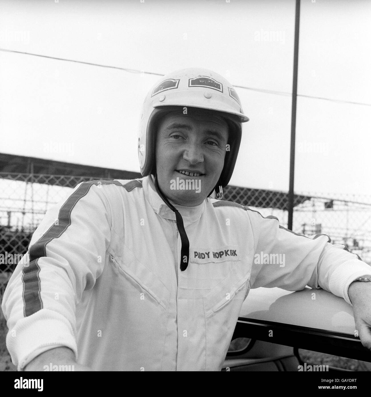 Rallye - Brands Hatch.Paddy Hopkirk, d'Irlande du Nord, à Brands Hatch. Banque D'Images