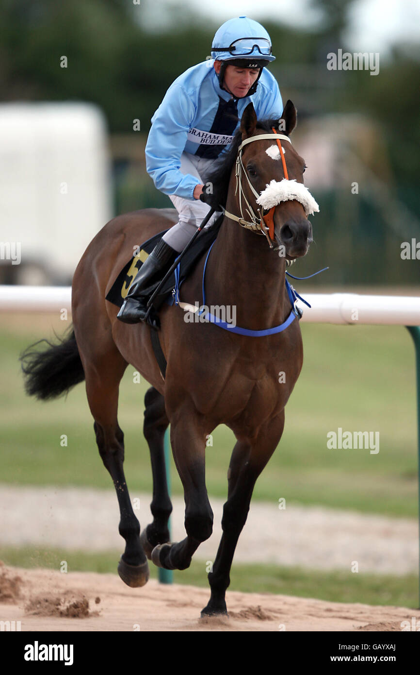 Tom McLaughlin sur Tyler va poster dans le Southwell Hippodrome meilleur pari pour les conférences vendre des piquets à l'hippodrome de Southwell Banque D'Images