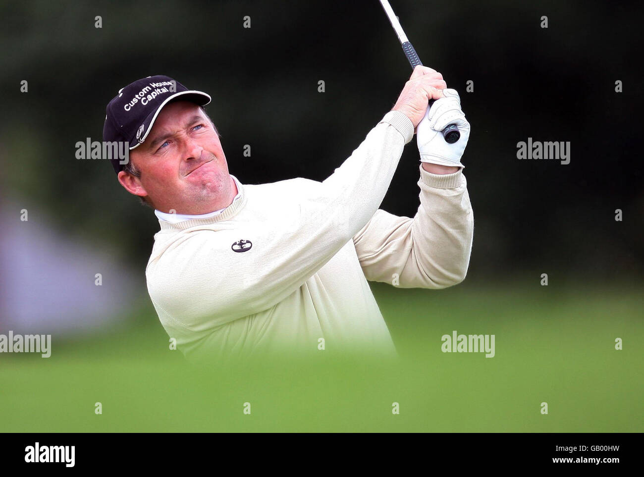 Golf - The Barclays Scottish Open - Third Round - Loch Lomond.Damien McGrane d'Irlande le 1er au Barclays Scottish Open à Loch Lomond, Glasgow. Banque D'Images