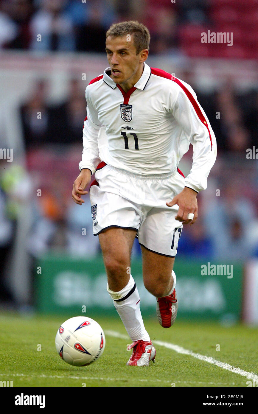 Soccer - Championnat d'Europe 2004 qualificateur - Groupe sept - Angleterre / Slovaquie. Philip Neville, Angleterre Banque D'Images