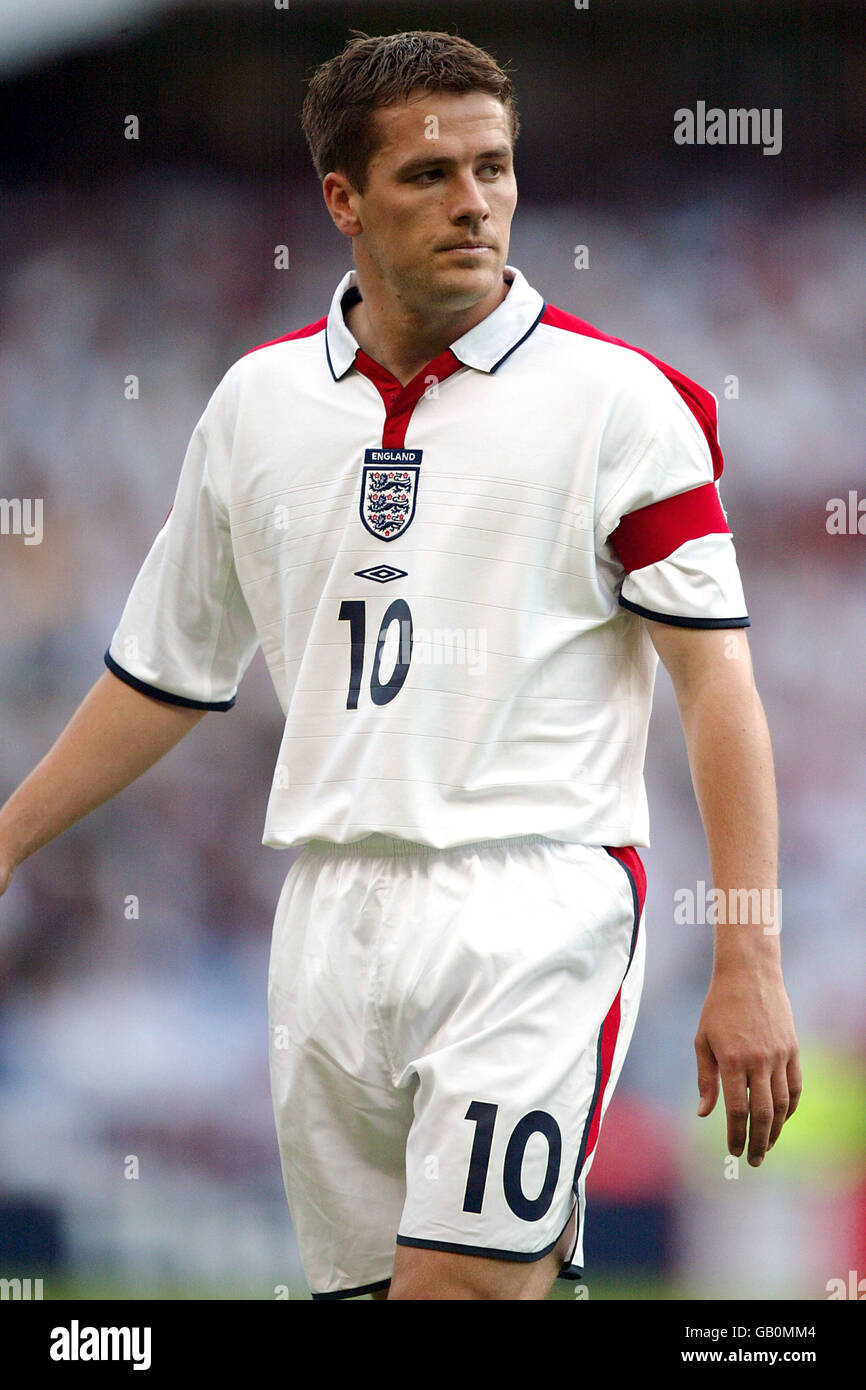 Soccer - Championnat d'Europe 2004 qualificateur - Groupe sept - Angleterre / Slovaquie. Michael Owen, capitaine d'Angleterre Banque D'Images