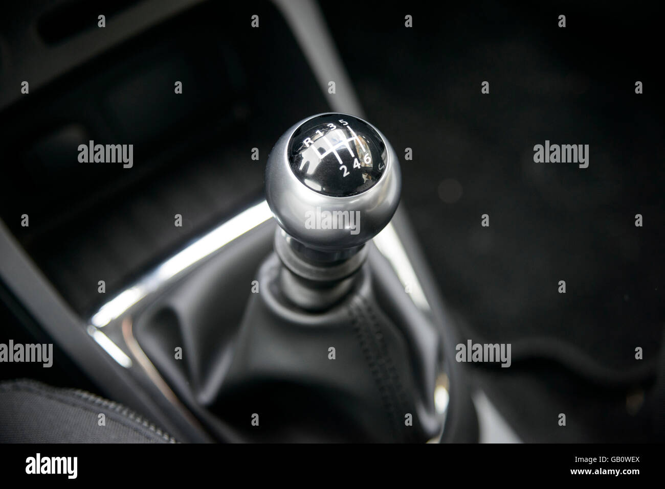 Le levier de vitesses manuelle Banque D'Images