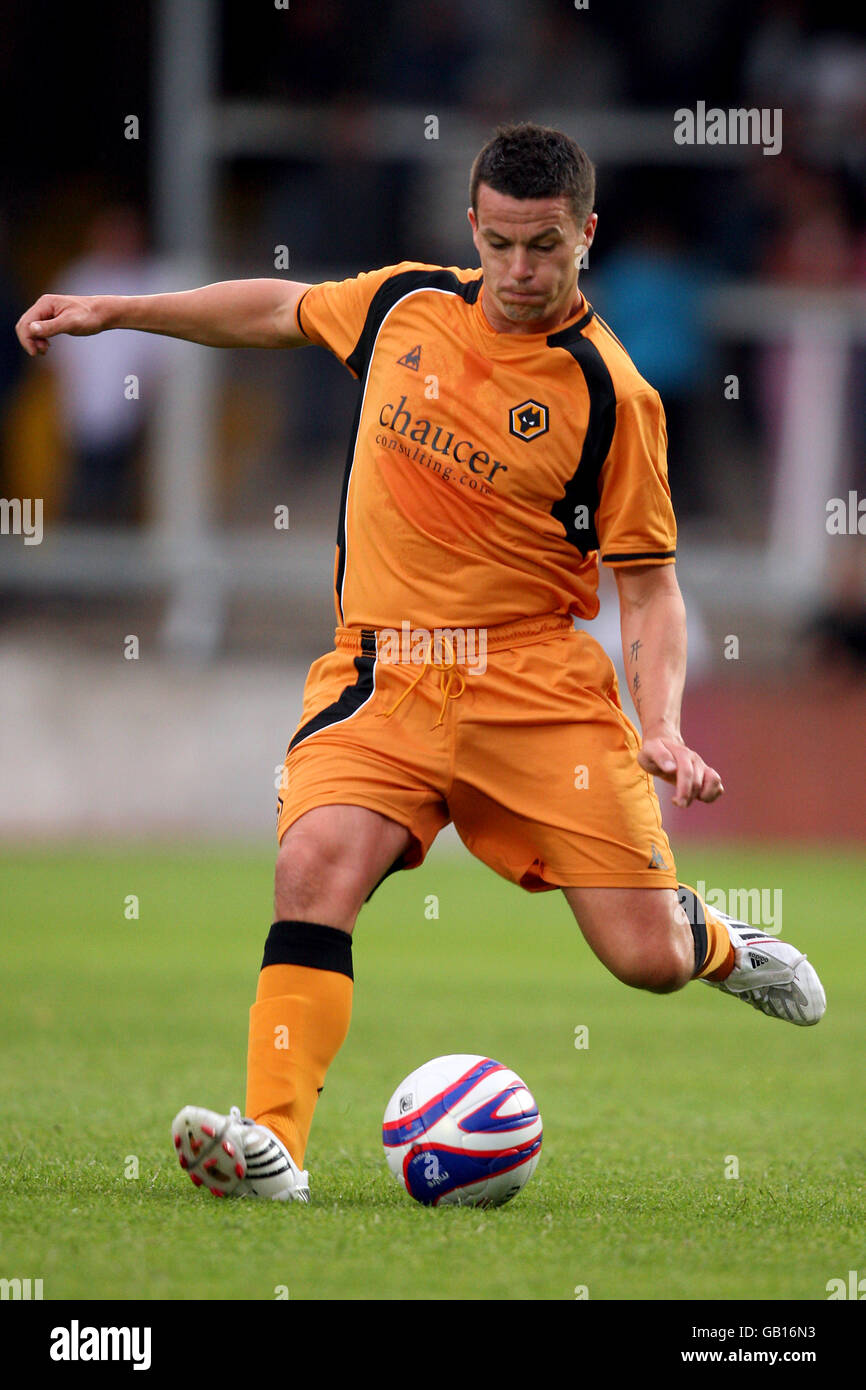 Football - Friendly - Hereford United v Wolverhampton Wanderers - Edgar Street Athletic Ground Banque D'Images