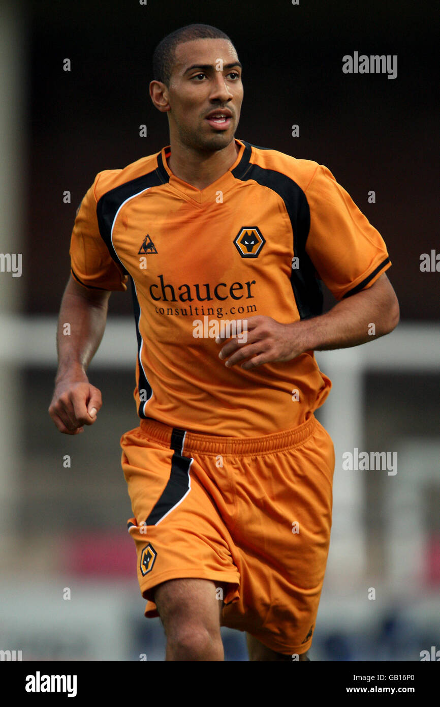 Football - Friendly - Hereford United v Wolverhampton Wanderers - Edgar Street Athletic Ground Banque D'Images