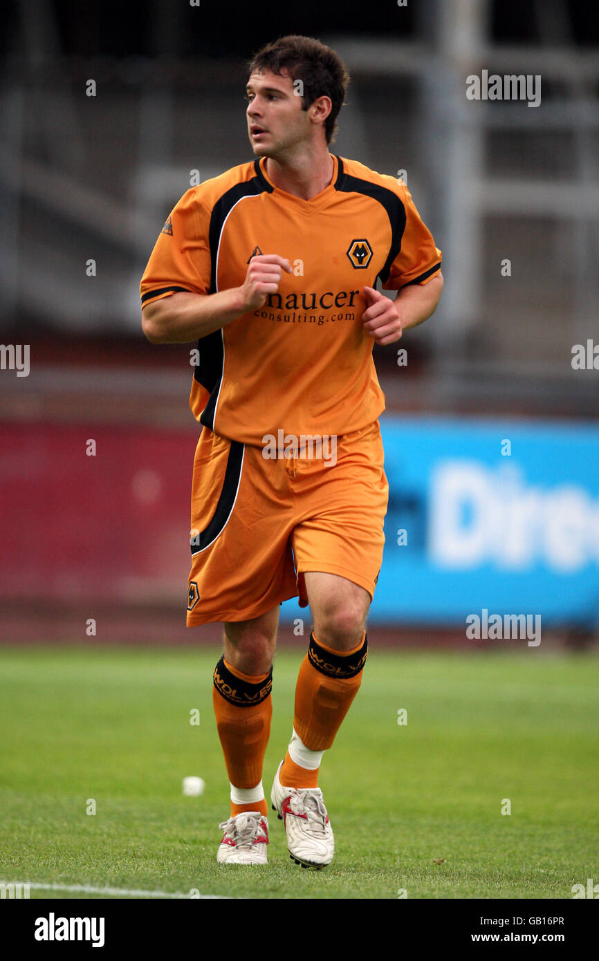 Football - amical - Hereford United v Wolverhampton Wanderers - Edgar Street Athletic Ground. Matthew Jarvis, Wolverhampton Wanderers Banque D'Images