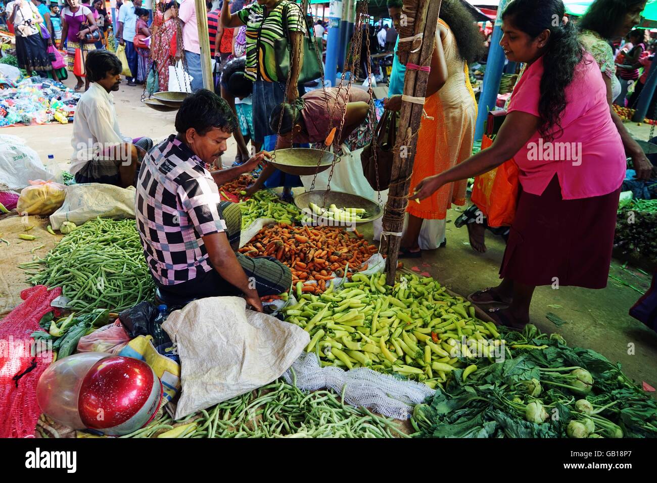 Marché Spécial Du Lundi De Bentota Banque D'Images