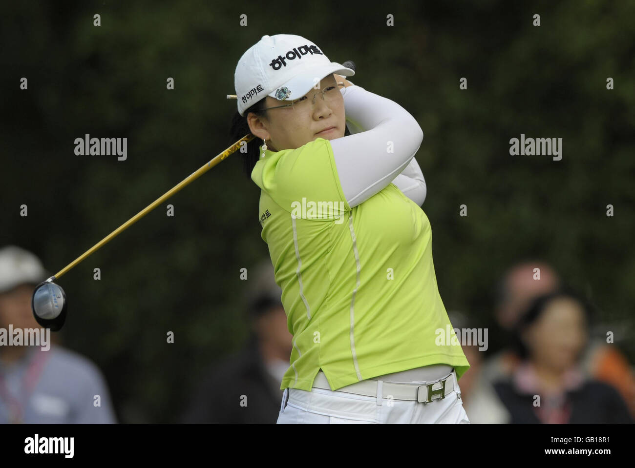 JI-Yai Shin est à la 6e place lors de la troisième manche de l'Open britannique féminin de Ricoh au Sunningdale Golf Club, Berkshire. Banque D'Images