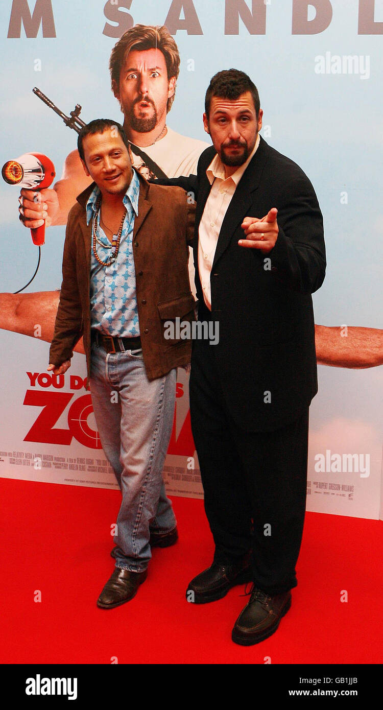 Vous ne salissez pas avec le Zohan premiere - Dublin Banque D'Images