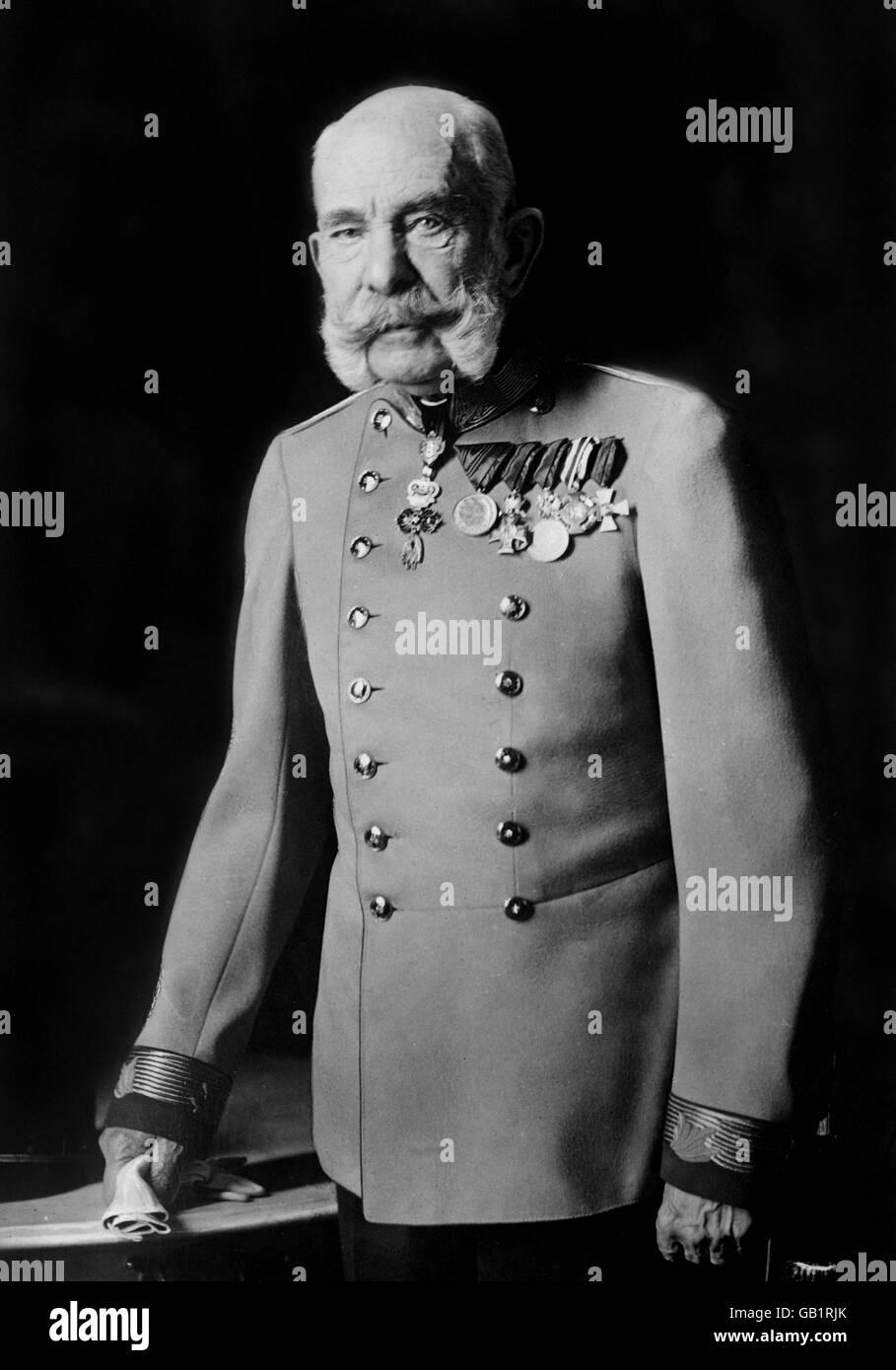 François-Joseph (François-Joseph I : 1830-1916). Portrait de l'empereur d'Autriche et Roi de Hongrie, de la Croatie et de la Bohême. Photo c.1914. Banque D'Images