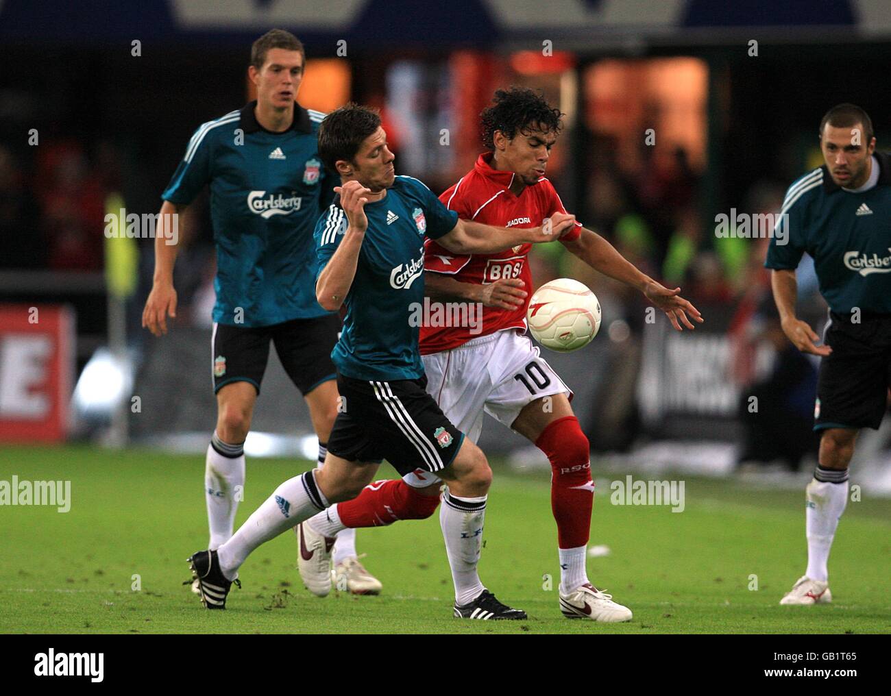 Football - Ligue des Champions de l'UEFA - Troisième tour qualificatif - Première étape - Standard Liège v Liverpool - Stade Maurice Dufrasne Banque D'Images