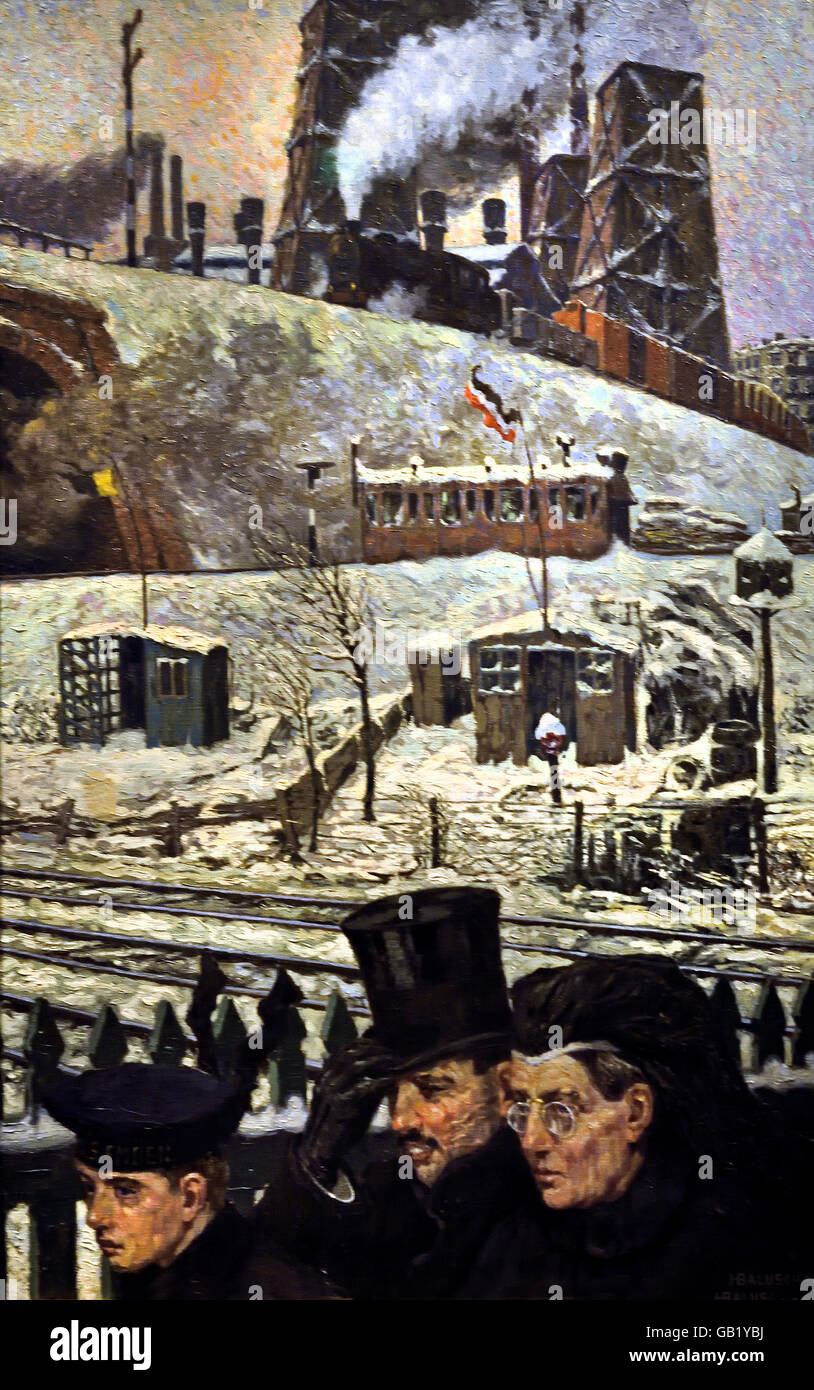 Guerre Kriegswinter Hans Baluschek Hiver ( 1870 - 1935) peintre, graphiste et écrivain. Banque D'Images