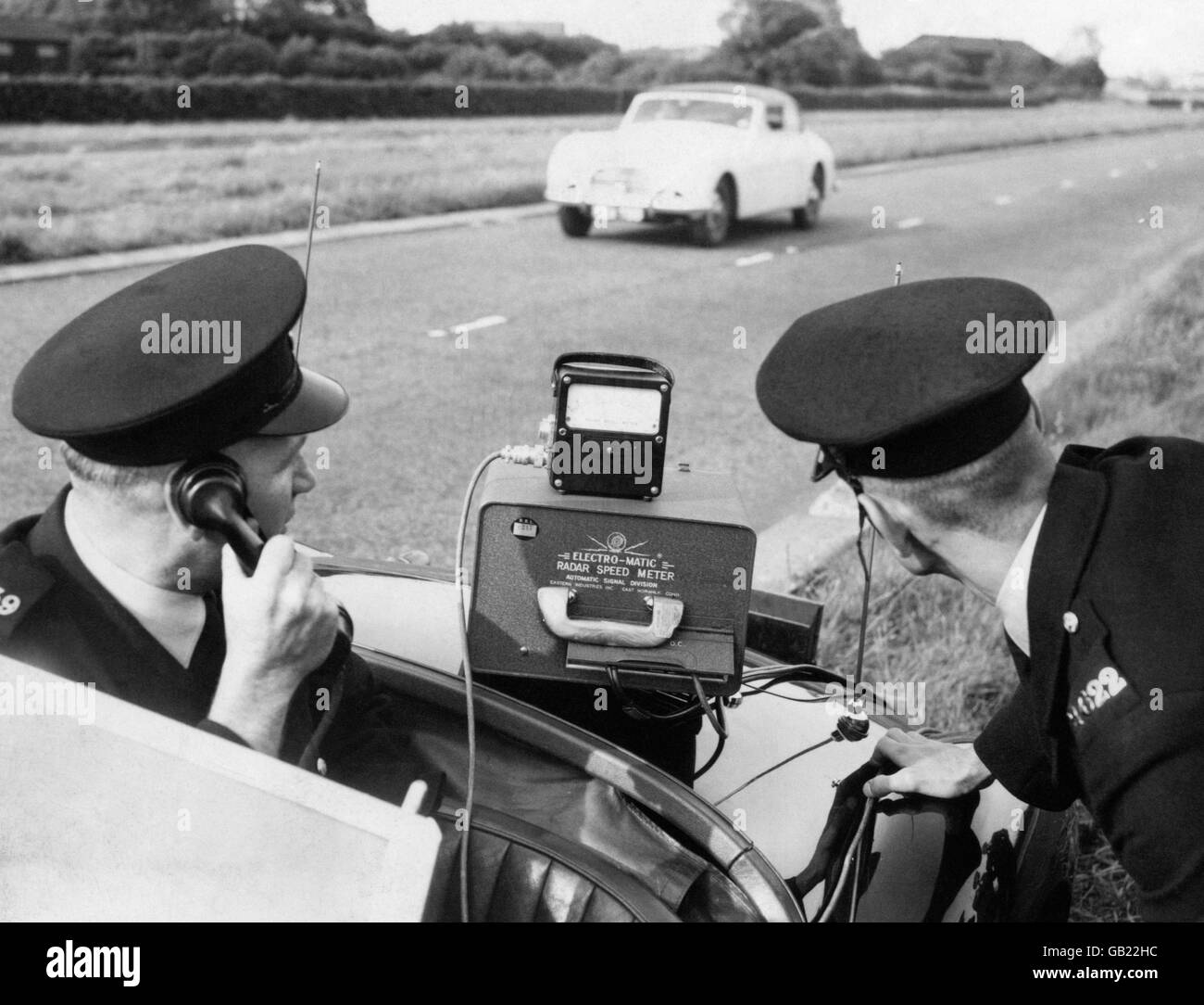 La Loi et l'ordre - Police - Contrôle du Trafic Aérien - Grèce - 1957 Banque D'Images