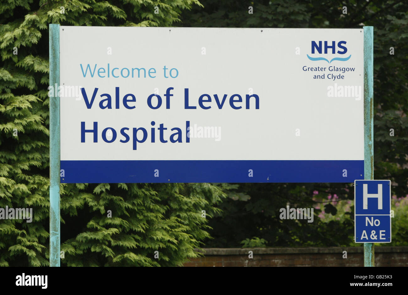 Vue générale de l'hôpital Vale of Leven d'Alexandrie, dans le West Dunbartonshire, comme rapport d'examen indépendant sur les cas mortels de clostridium difficile impliquant l'hôpital est publié. Banque D'Images