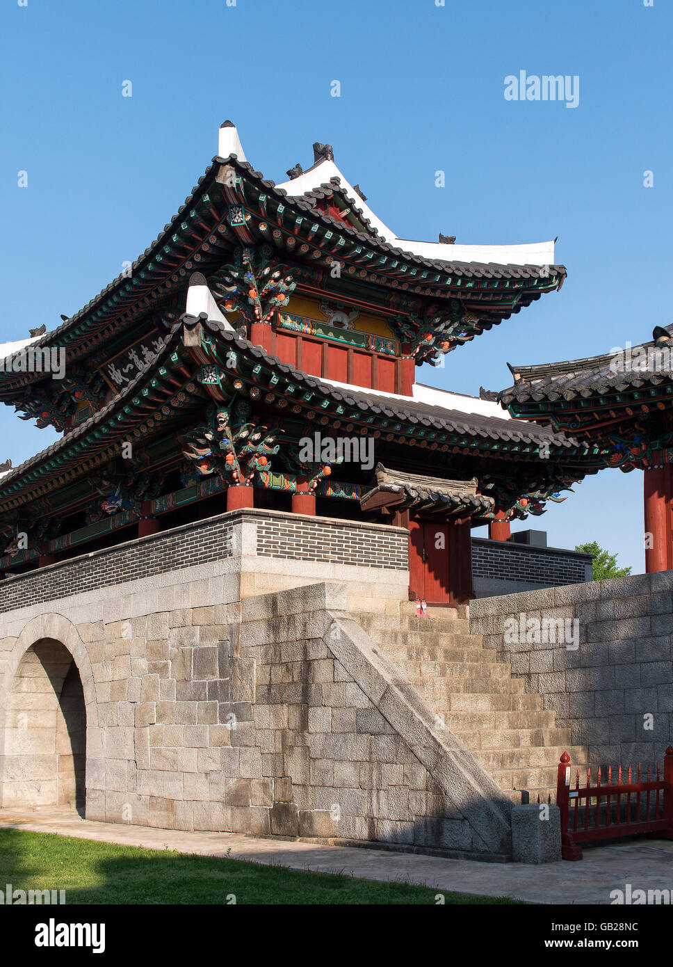 Porte Sud Pungnammun en Belgique ou la province Jeollabuk-do, Corée du Sud, Asie Banque D'Images