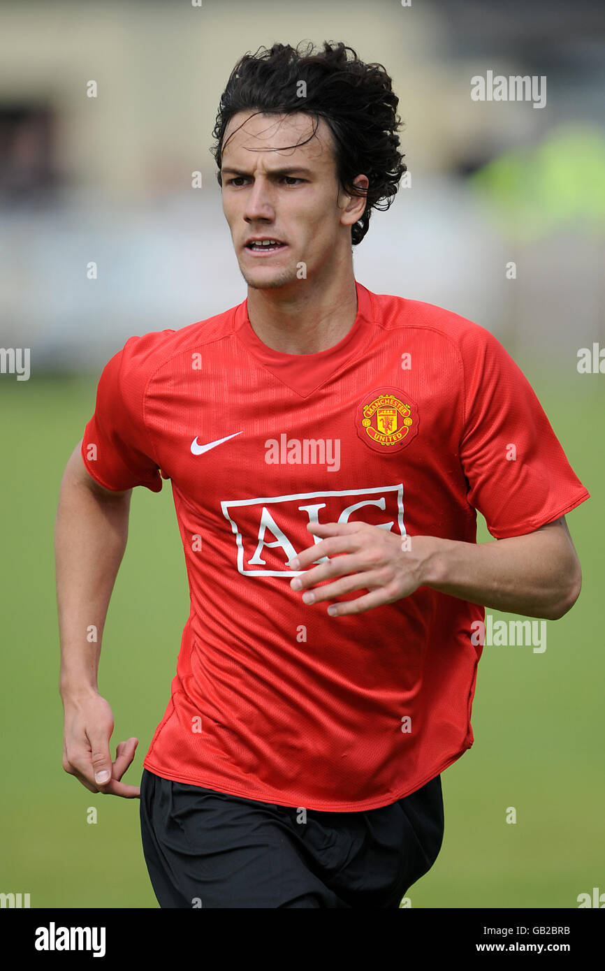 Football - amical - Burscough / Manchester United - Victoria Park. Rodrigo Possebon, Manchester United Banque D'Images