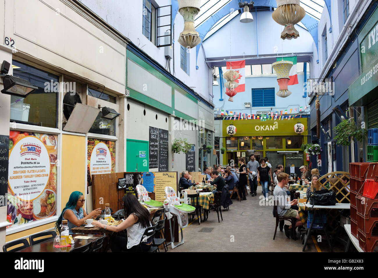 Village de Brixton à Brixton, Londres, Angleterre. Banque D'Images