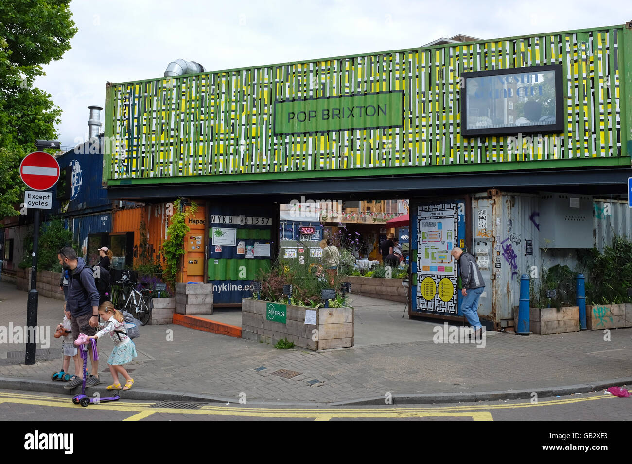 L'entrée de Brixton pop à Londres, en Angleterre. Banque D'Images