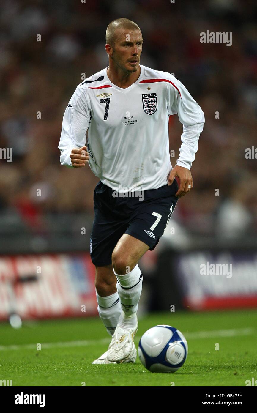 Football - International friendly - Angleterre / République Tchèque - Stade Wembley. David Beckham, Angleterre Banque D'Images