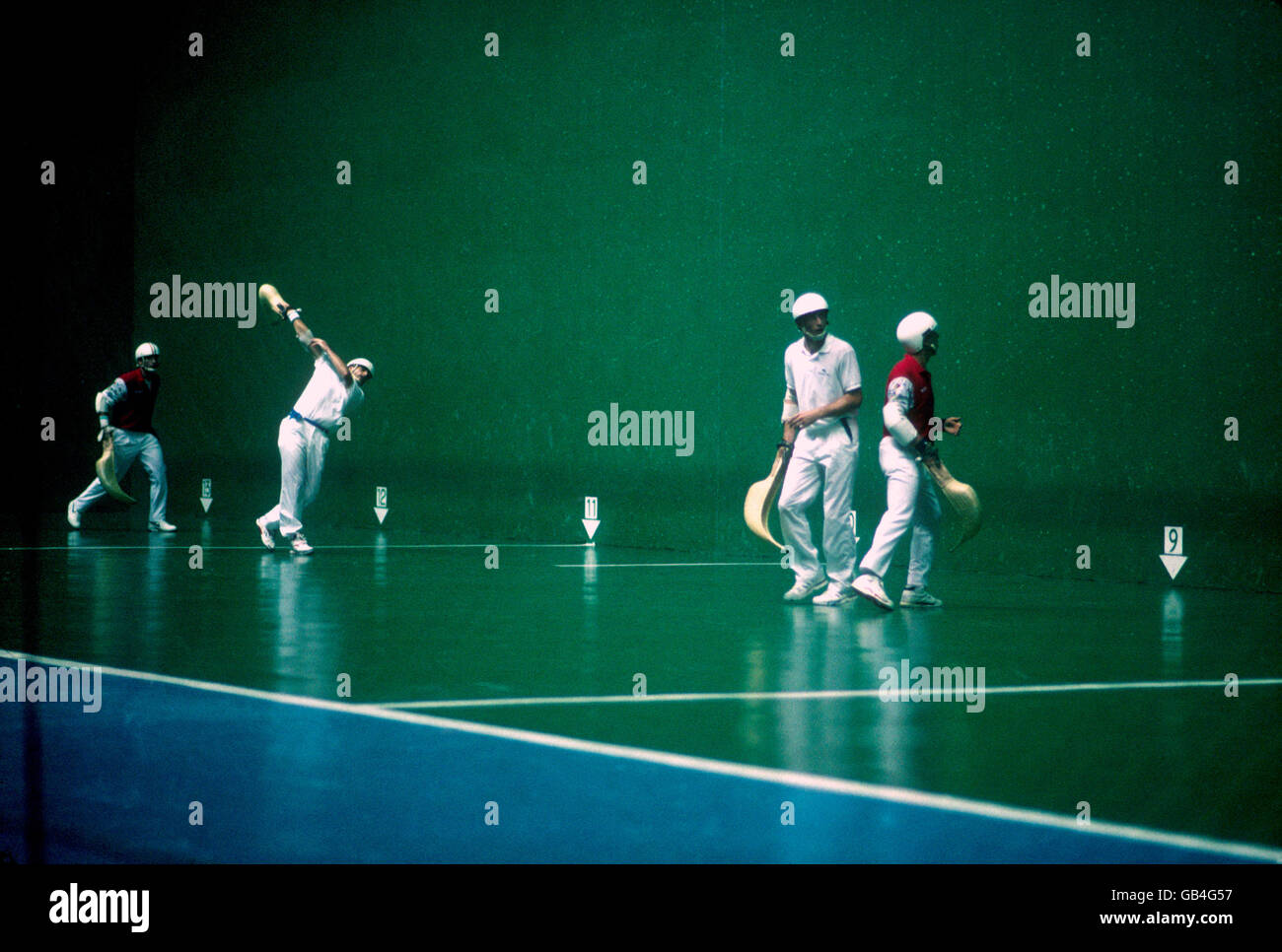 Pelote basque - Jeux Olympiques de Barcelone Banque D'Images