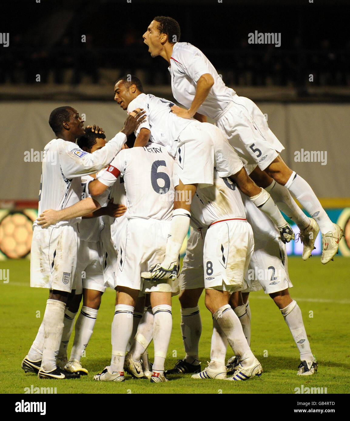 Football - FIFA World Cup 2010 - tour de qualification - Groupe 6 - France v Angleterre - Stade Maksimir Banque D'Images