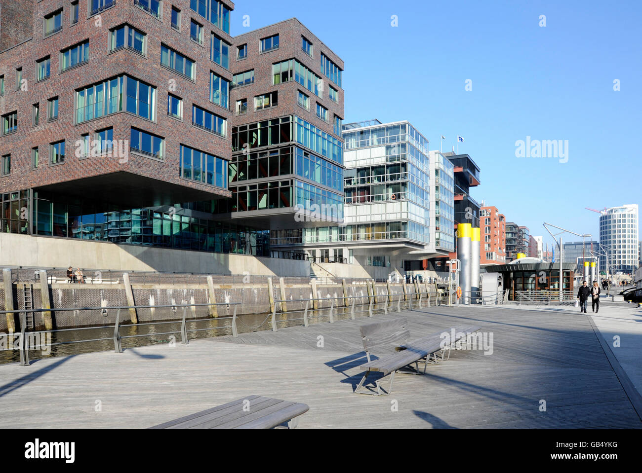 Nouveaux bâtiments à HafenCity, Hambourg Banque D'Images