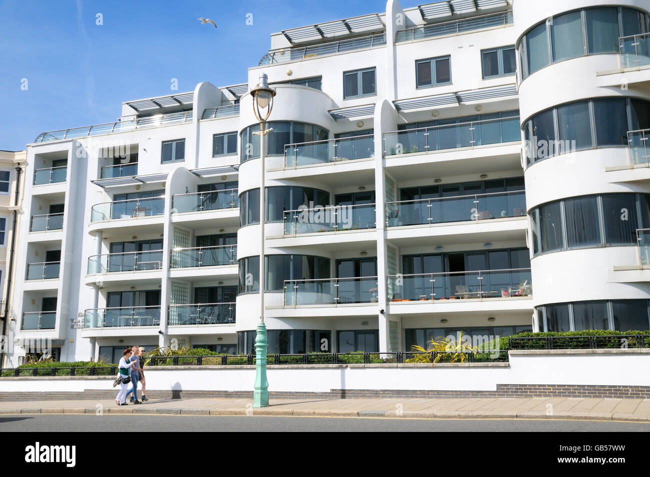 Le bâtiment Van Alen sur le front de mer de Brighton, East Sussex, England, UK Banque D'Images