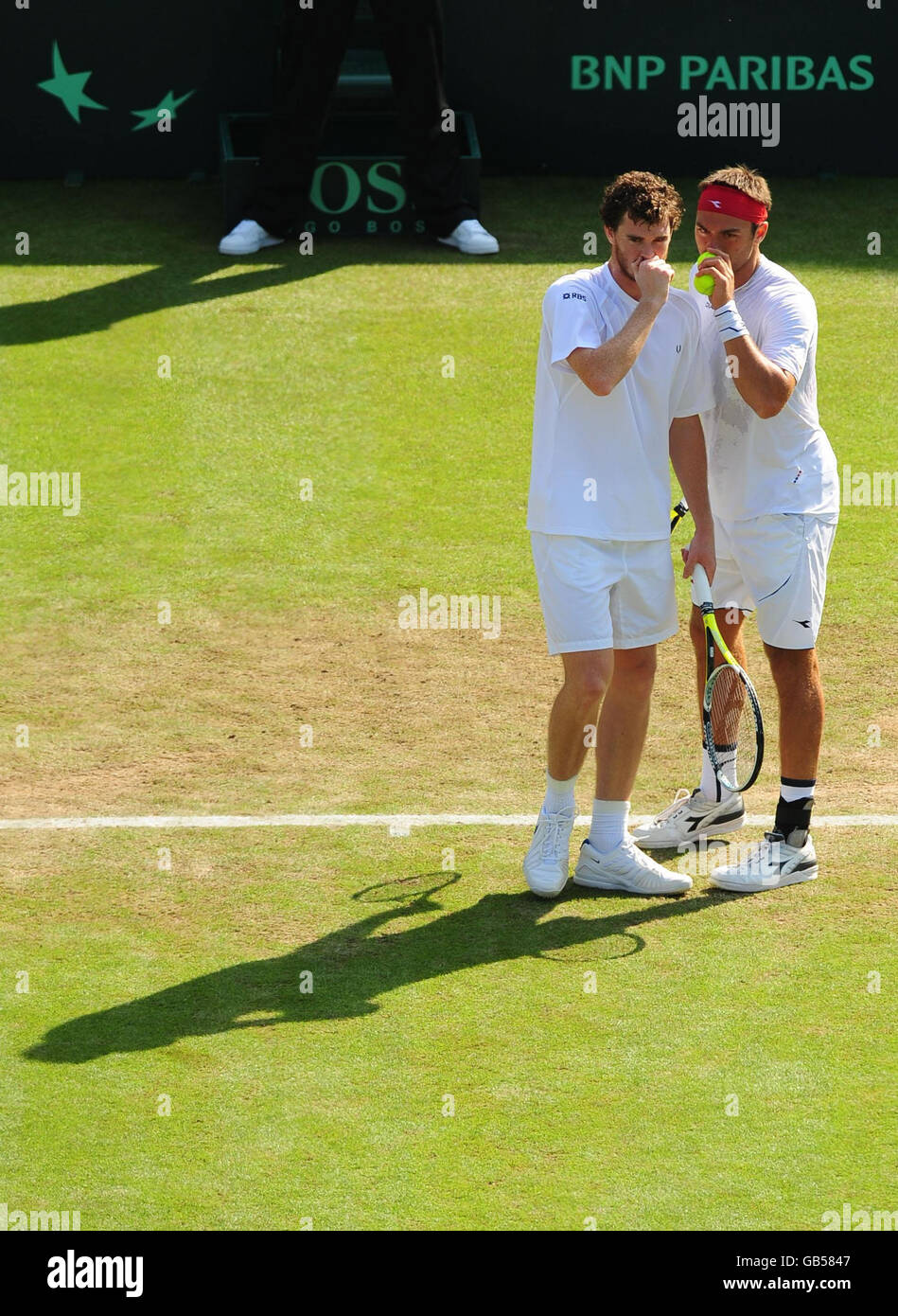 Tennis - Coupe Davis - Groupe Mondial - Championnat 2008 - Grande Bretagne / Autriche - Jour deux - Le All England Lawn Tennis Club Banque D'Images
