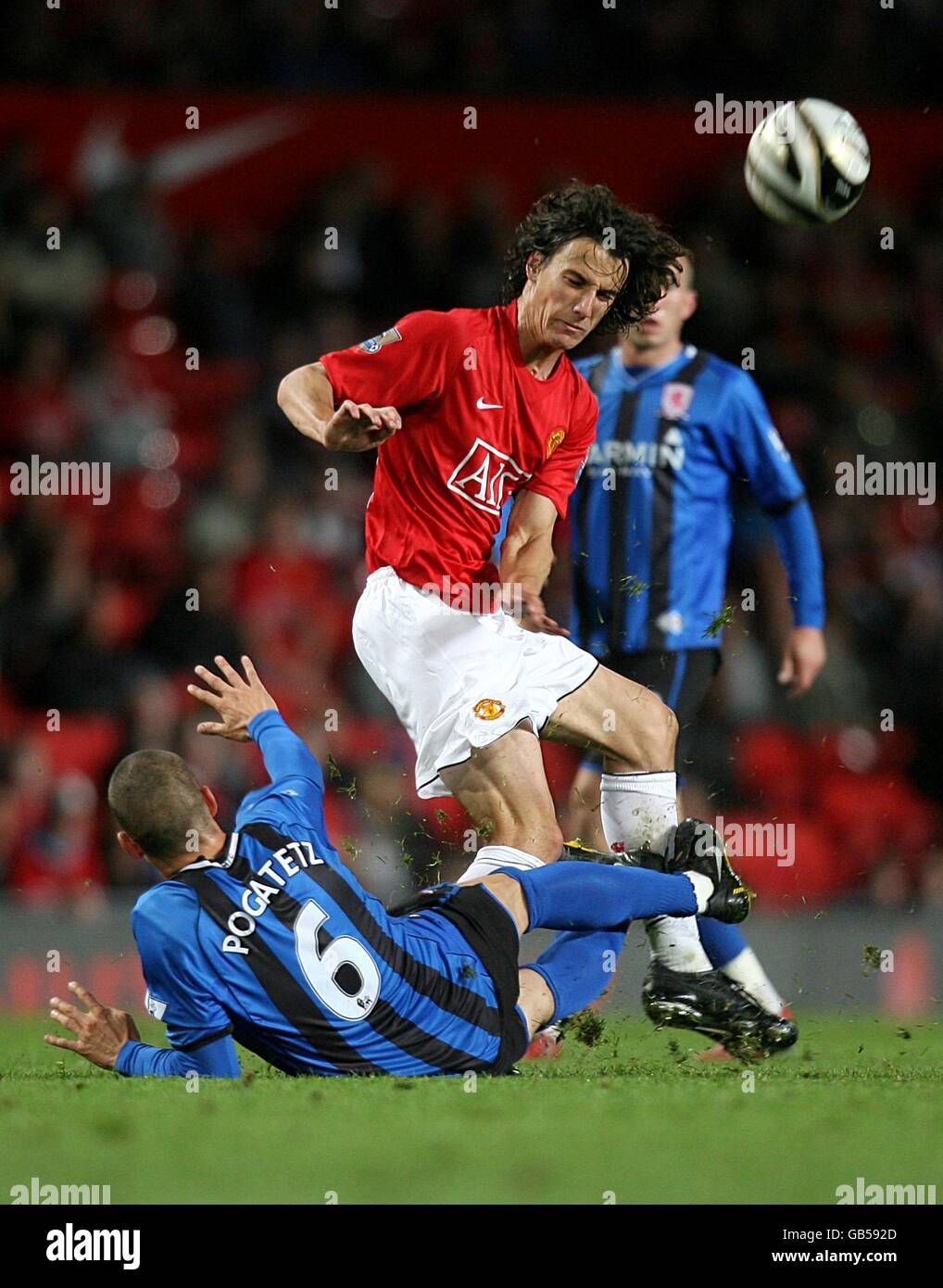 Football - Carling Cup - troisième ronde - Manchester United v Middlesbrough - Old Trafford Banque D'Images