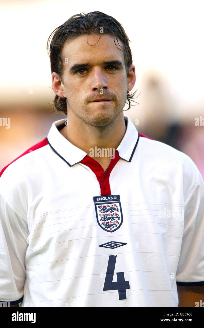 Soccer - Championnat d'Europe 2004 qualificateur - Groupe sept - Macédoine / Angleterre. Owen Hargreaves, Angleterre Banque D'Images