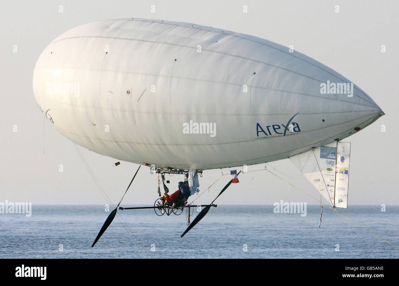La pédale de l'air powered offre de canal Banque D'Images
