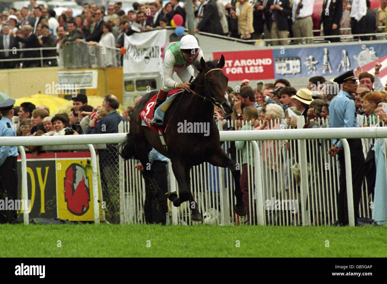 COURSES HIPPIQUES. LE COMMANDANT EN CHEF REMPORTE LE CONCOURS TOUS PRÊTS EPSOM DERBY Banque D'Images