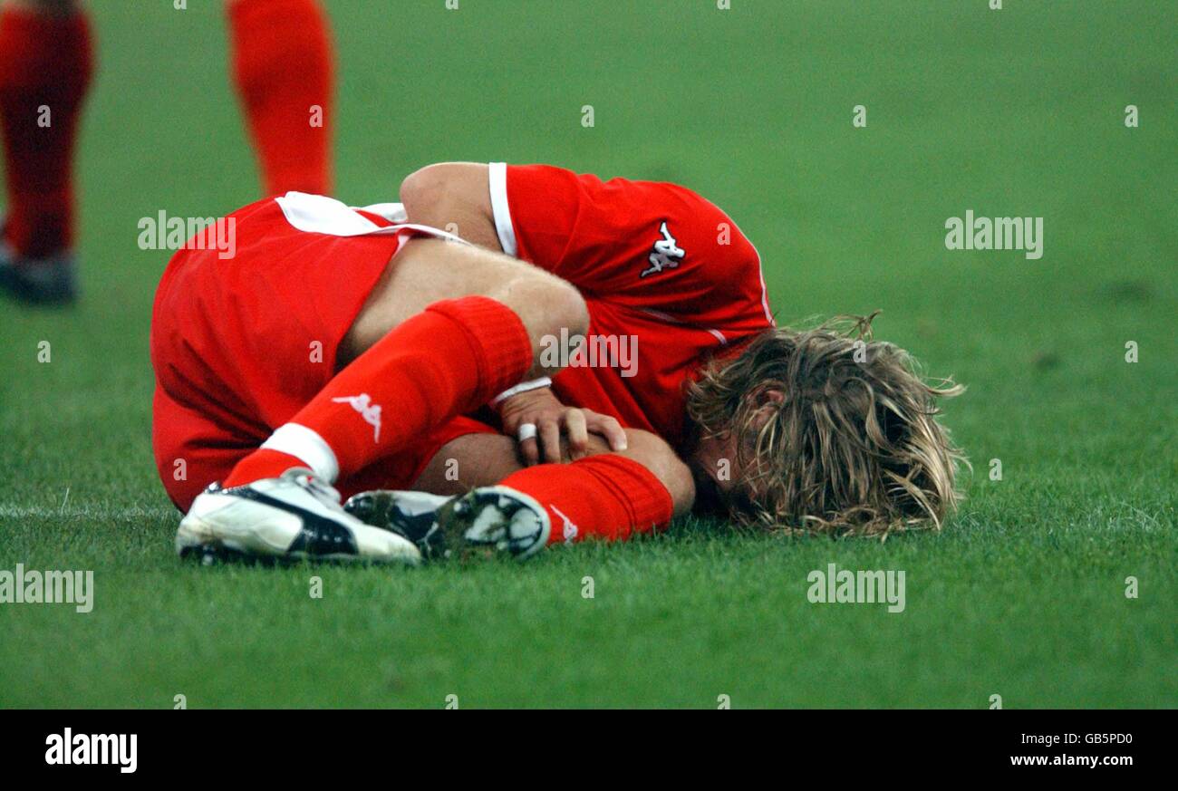 Soccer - European Championships 2004 Groupe qualificatif neuf - Italie v Pays de Galles Banque D'Images