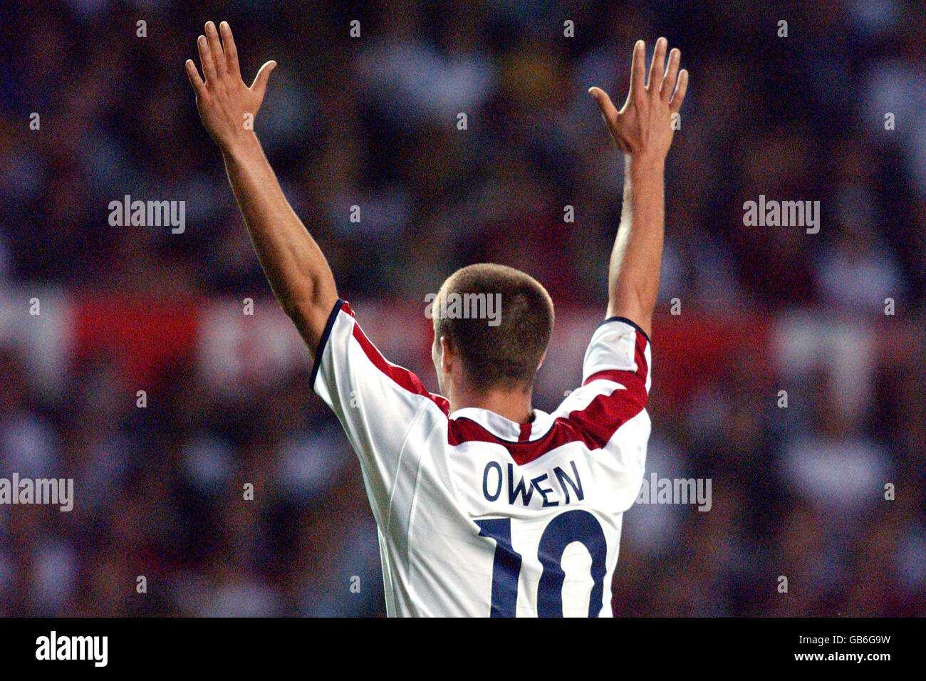 Soccer - Championnat d'Europe 2004 qualificateur - Groupe sept - Angleterre / Liechtenstein. Michael Owen, Angleterre Banque D'Images
