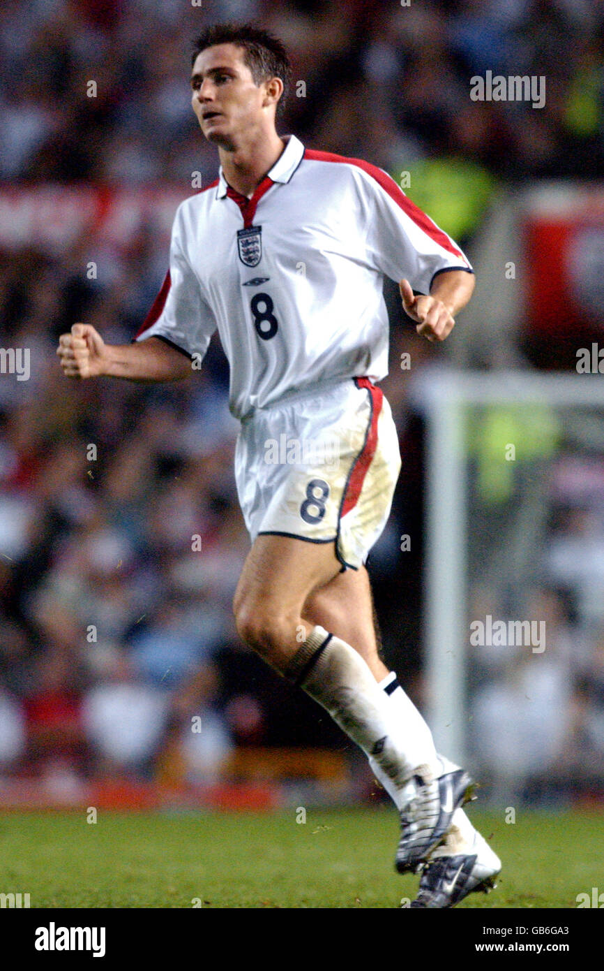 Soccer - Championnat d'Europe 2004 qualificateur - Groupe sept - Angleterre / Liechtenstein. Frank Lampard, Angleterre Banque D'Images