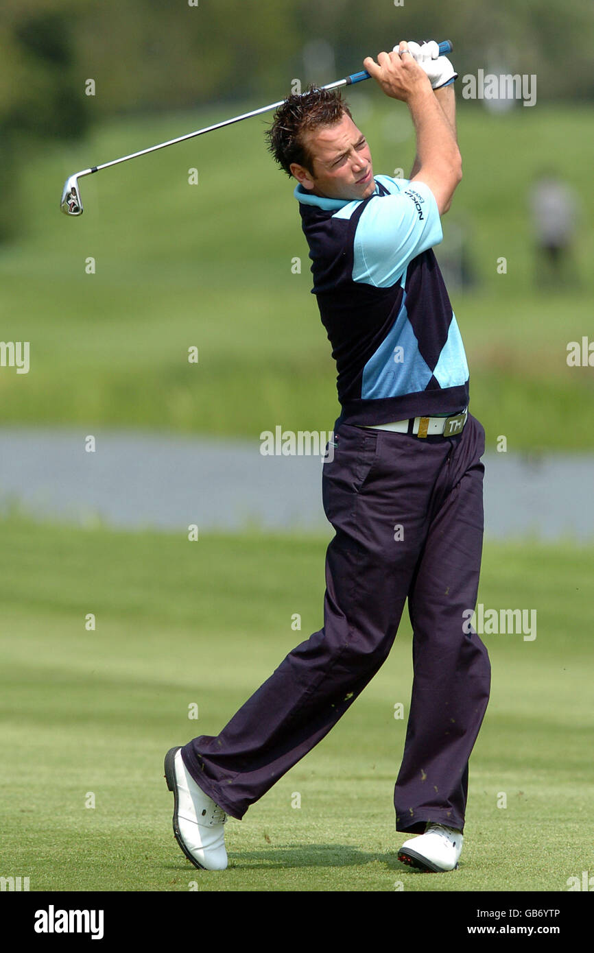 Golf - le Quinn Direct British Masters Golf - Pro Am Day - le beffroi.Nick Dougherty, en Angleterre, en action pendant la journée Pro-Am Banque D'Images