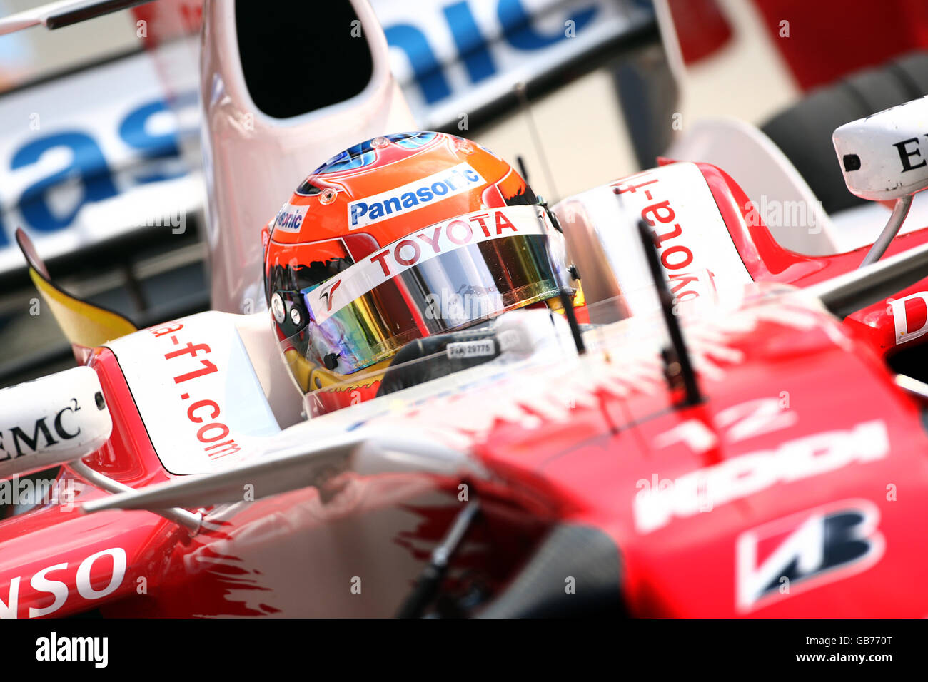 Le timo Glolock de Toyota pendant la pratique au circuit international de Shanghai, en Chine. Banque D'Images