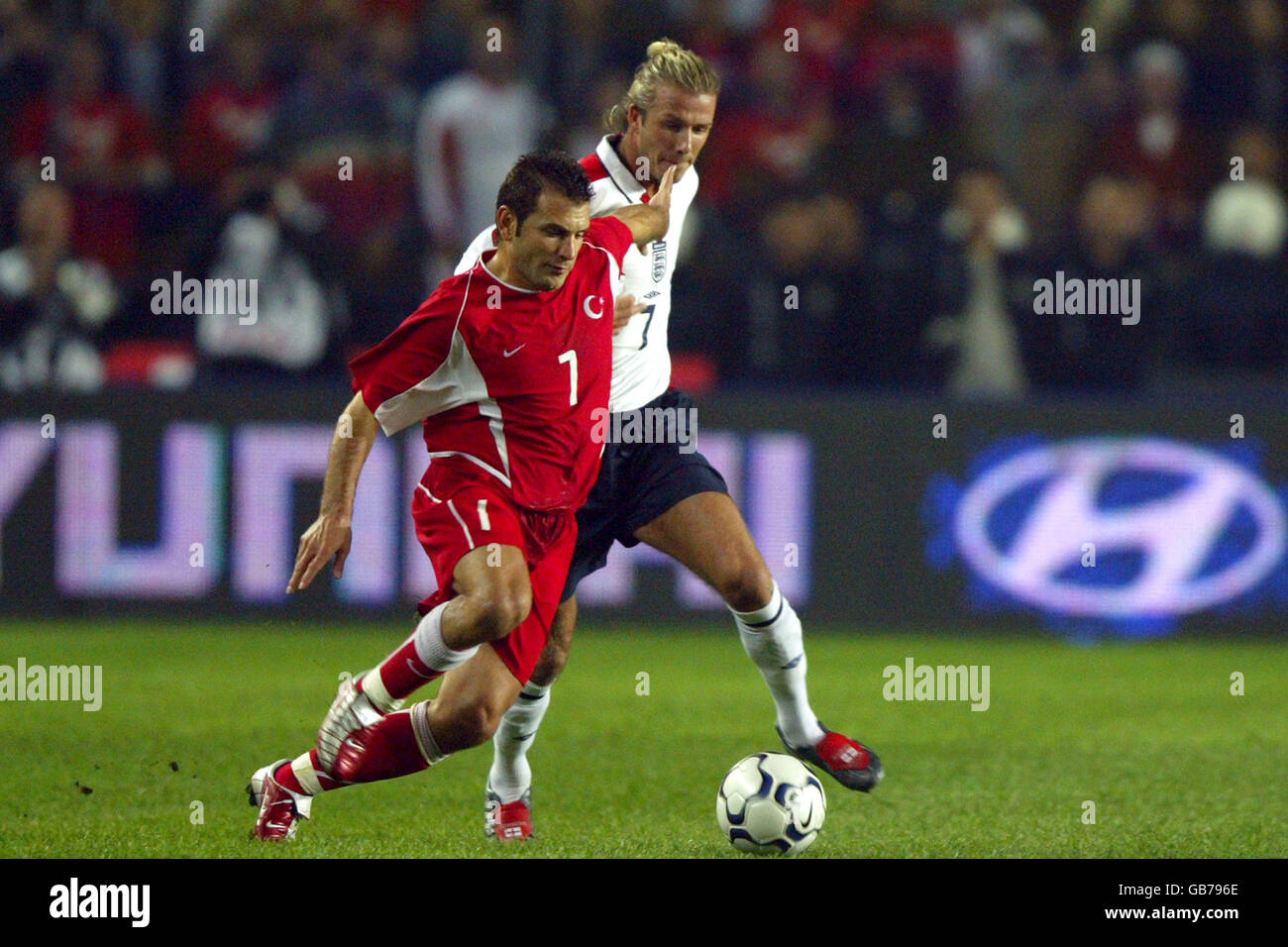 Soccer - European Championships 2004 Qualifications - Groupe sept - Turquie v Angleterre Banque D'Images