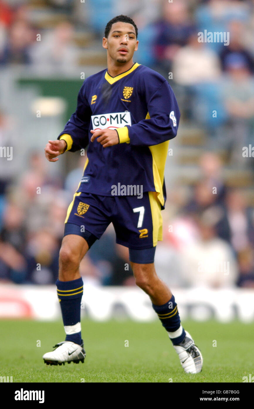 Football - Nationwide League Division One - Wimbledon / Burnley. Joel McAnuff, Wimbledon Banque D'Images
